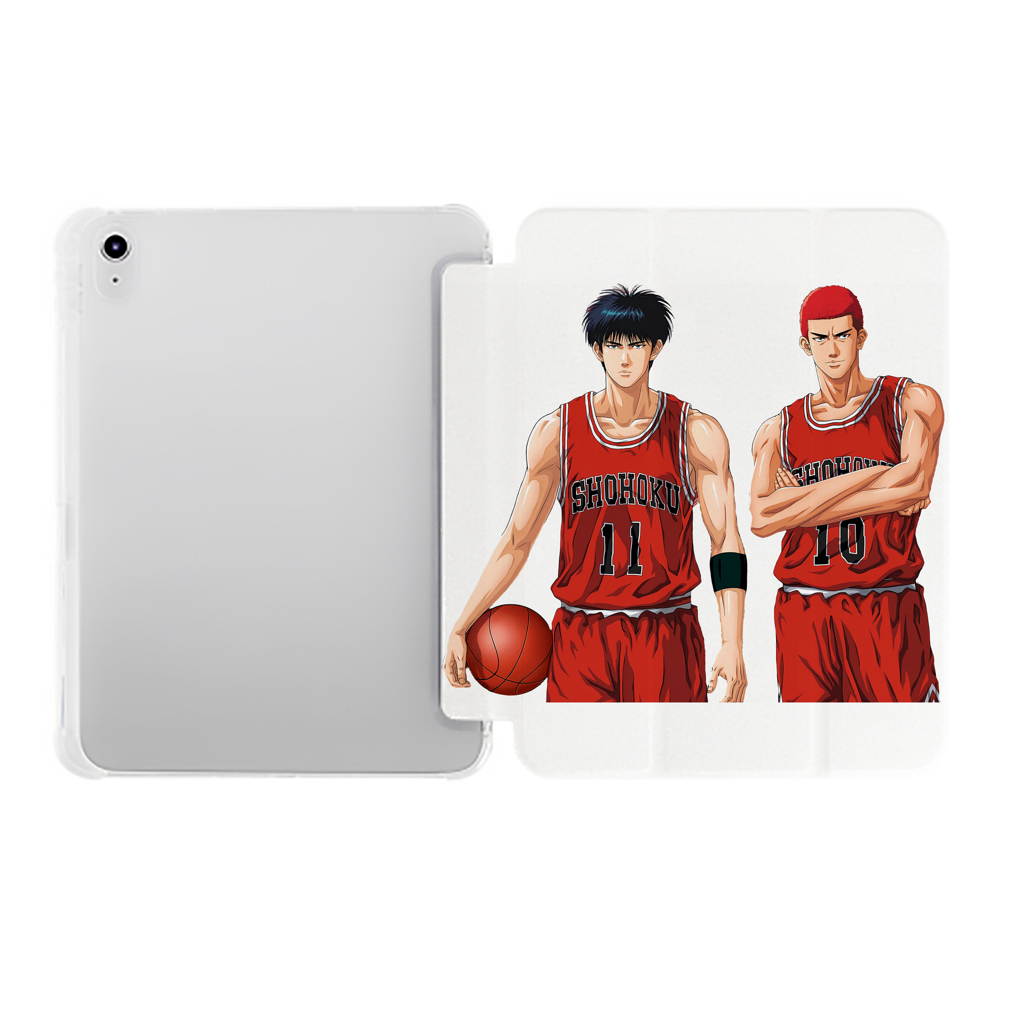 （画像用） SLAM DUNK／スラムダンク IPad ケース ペン収納付き 三つ折りスタンド PUレザー×シリコン 対応機種9.5/10.5/10.9インチ